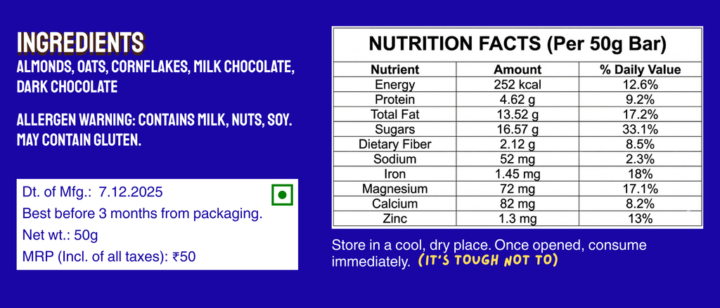 PREMIUM CRUNCH | 50g | 5g protein